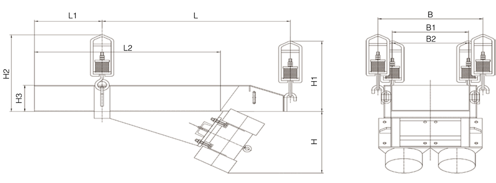 外形尺寸（敞开型）