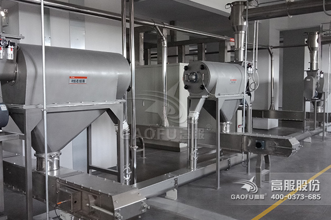 卧式气流筛客户现场